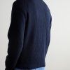 Ryker Ribbed Recycled-Cashmere and Wool-Blend Half-Zip Sweater - BK Ryker Ribbed Recycled-Cashmere and Wool-Blend Half-Zip Sweater - BK
