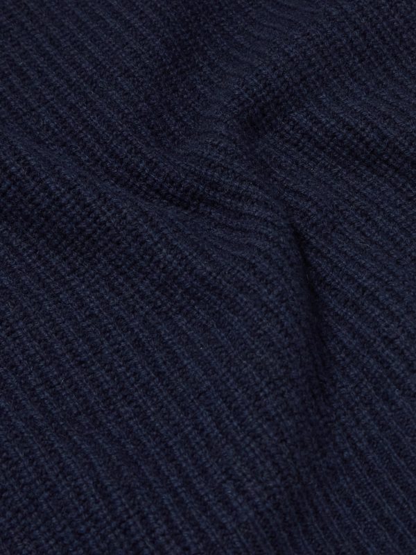 Ryker Ribbed Recycled-Cashmere and Wool-Blend Half-Zip Sweater - E1 Ryker Ribbed Recycled-Cashmere and Wool-Blend Half-Zip Sweater - E1