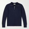 Ryker Ribbed Recycled-Cashmere and Wool-Blend Half-Zip Sweater Ryker Ribbed Recycled-Cashmere and Wool-Blend Half-Zip Sweater