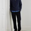 Ryker Ribbed Recycled-Cashmere and Wool-Blend Half-Zip Sweater - OU Ryker Ribbed Recycled-Cashmere and Wool-Blend Half-Zip Sweater - OU
