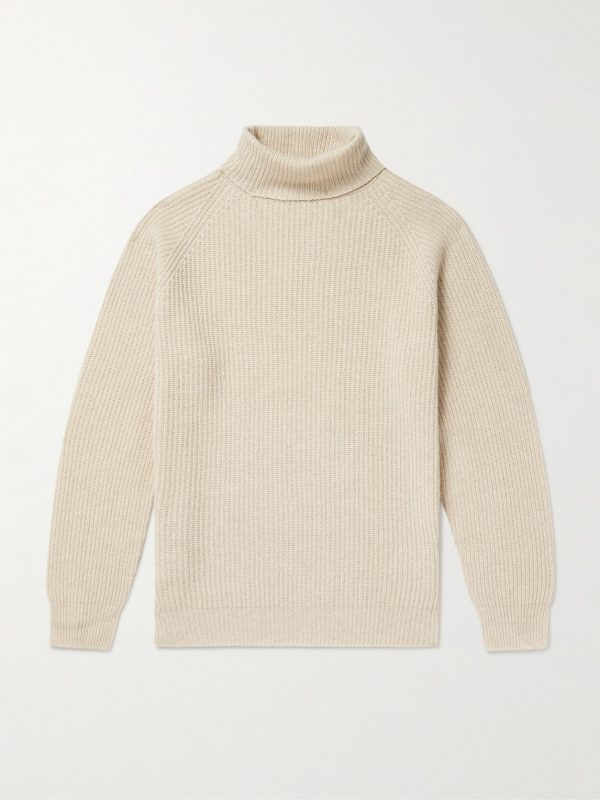Auckland Recycled-Cashmere and Wool-Blend Rollneck Sweater Auckland Recycled-Cashmere and Wool-Blend Rollneck Sweater