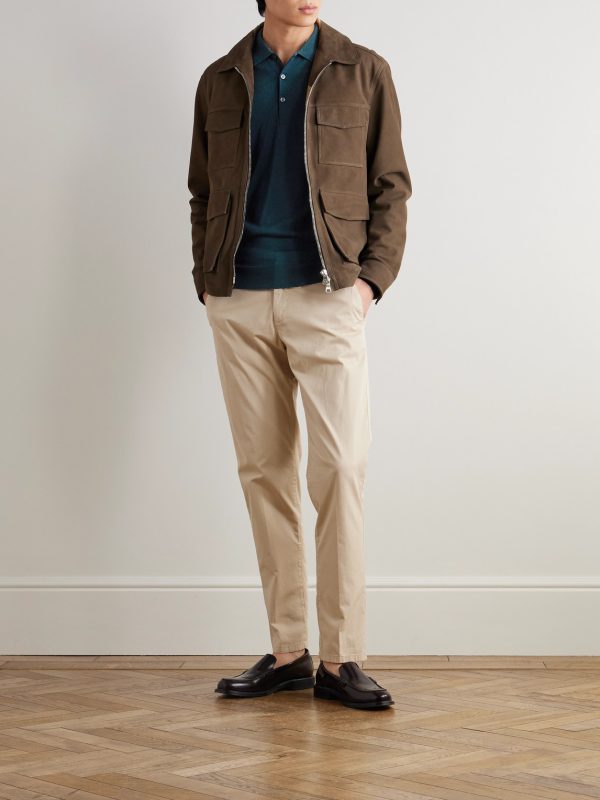 Belper Slim-Fit Merino Wool Polo Shirt - OU Belper Slim-Fit Merino Wool Polo Shirt - OU
