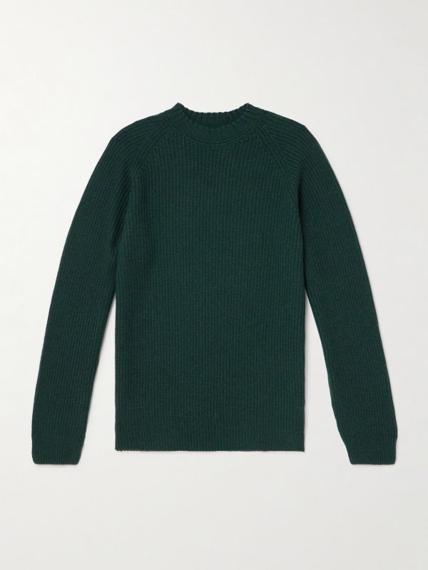 Recycled Cashmere and Wool-Blend Sweater