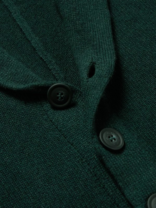 Rockford Shawl-Collar Recycled-Cashmere and Merino Wool-Blend Cardigan - CU Rockford Shawl-Collar Recycled-Cashmere and Merino Wool-Blend Cardigan - CU