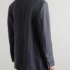Roversi Oversized Linen-Blend Suit Jacket - BK Roversi Oversized Linen-Blend Suit Jacket - BK