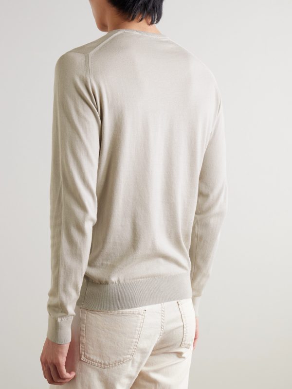 Hatfield Slim-Fit Sea Island Cotton Sweater - BK Hatfield Slim-Fit Sea Island Cotton Sweater - BK