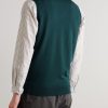 Hadfield Slim-Fit Merino Wool Sweater Vest - BK
