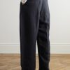 Fume Tapered Linen-Blend Suit Trousers - BK