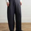 Fume Tapered Linen-Blend Suit Trousers - FR