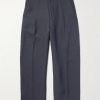 Fume Tapered Linen-Blend Suit Trousers