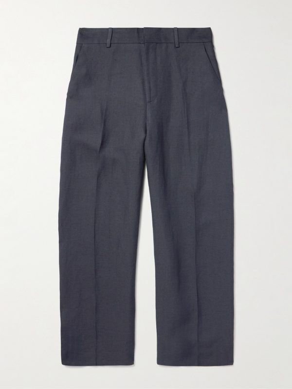 Fume Tapered Linen-Blend Suit Trousers