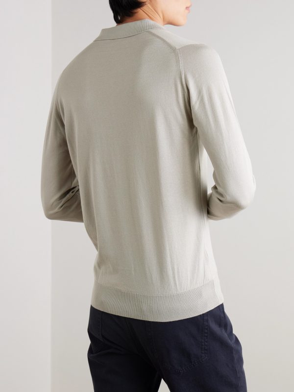 Bradwell Slim-Fit Sea Island Cotton Polo Shirt - BK Bradwell Slim-Fit Sea Island Cotton Polo Shirt - BK