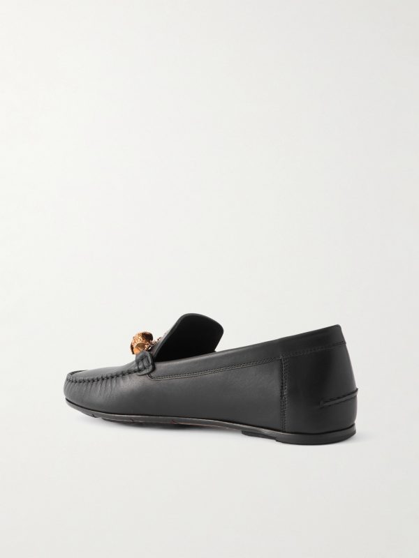 Apollonio Embellished Leather Driving Shoes - BK Apollonio Embellished Leather Driving Shoes - BK