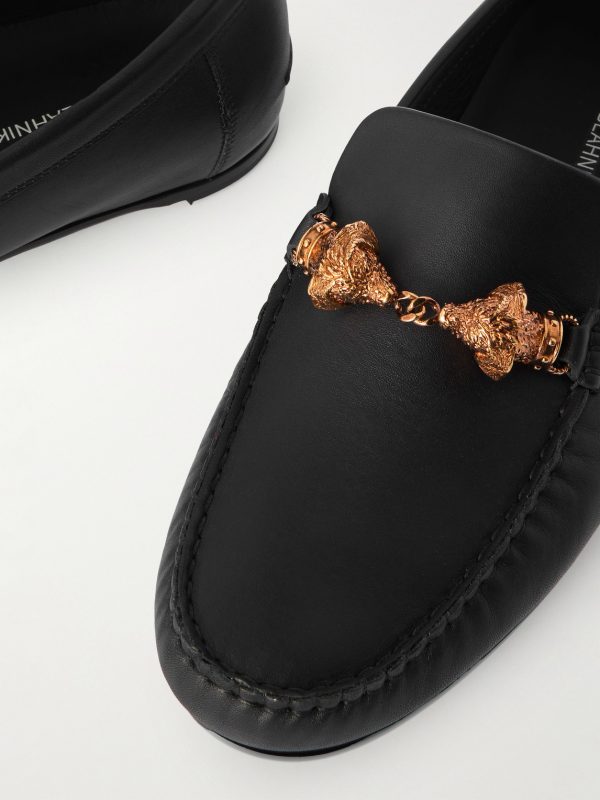 Apollonio Embellished Leather Driving Shoes - CU Apollonio Embellished Leather Driving Shoes - CU