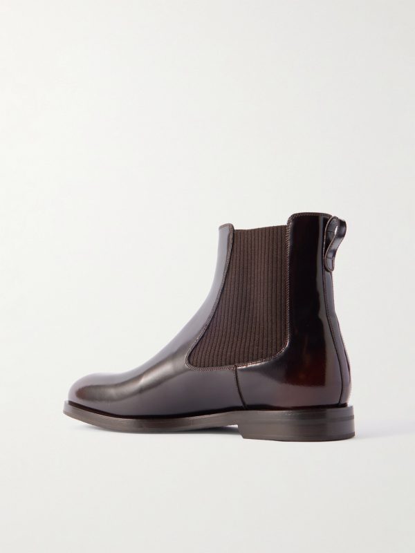 Sempione Manny Polished-Leather Chelsea Boots - BK Sempione Manny Polished-Leather Chelsea Boots - BK
