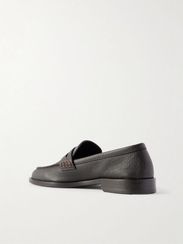 Perry Full-Grain Leather Penny Loafers - BK Perry Full-Grain Leather Penny Loafers - BK