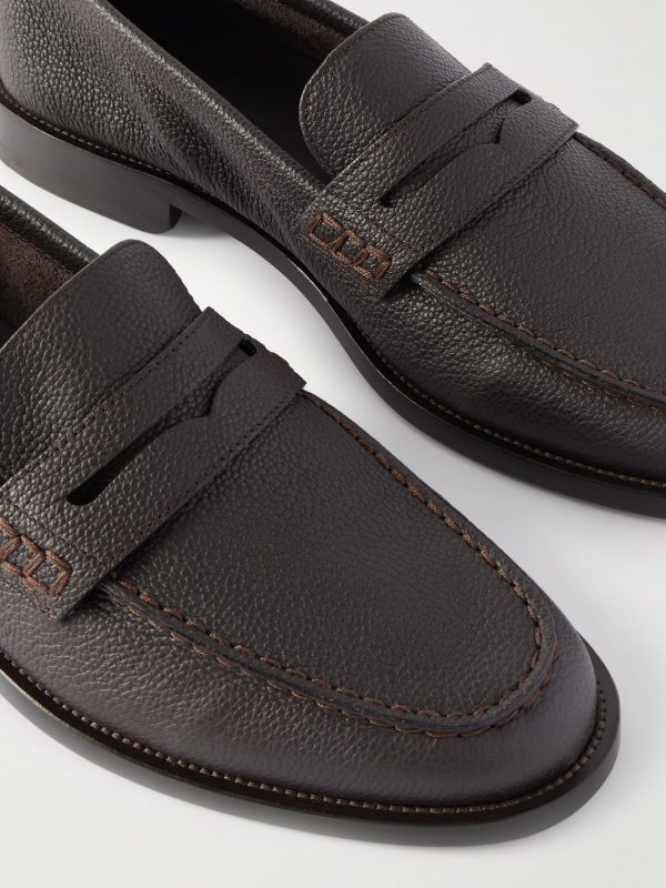 Perry Full-Grain Leather Penny Loafers - CU Perry Full-Grain Leather Penny Loafers - CU