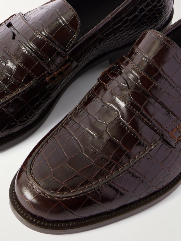Perry Croc-Effect Leather Loafers - CU Perry Croc-Effect Leather Loafers - CU