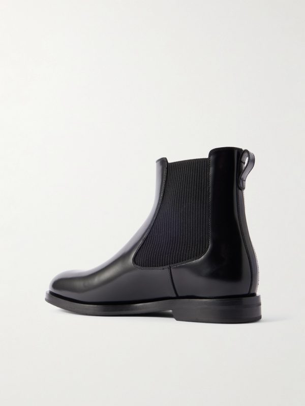 Sempione Manny Polished-Leather Chelsea Boots - BK Sempione Manny Polished-Leather Chelsea Boots - BK