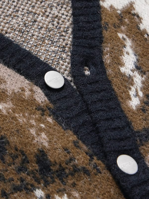 Merton Camouflage Intarsia-Knit Cardigan - CU Merton Camouflage Intarsia-Knit Cardigan - CU