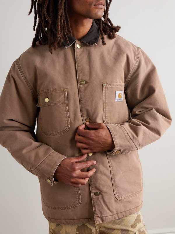 OG Corduroy-Trimmed Cotton-Canvas Chore Jacket - FR OG Corduroy-Trimmed Cotton-Canvas Chore Jacket - FR