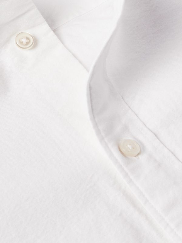 Colby 5910 Button-Down Collar Logo-Embroidered Organic Cotton Shirt - CU Colby 5910 Button-Down Collar Logo-Embroidered Organic Cotton Shirt - CU