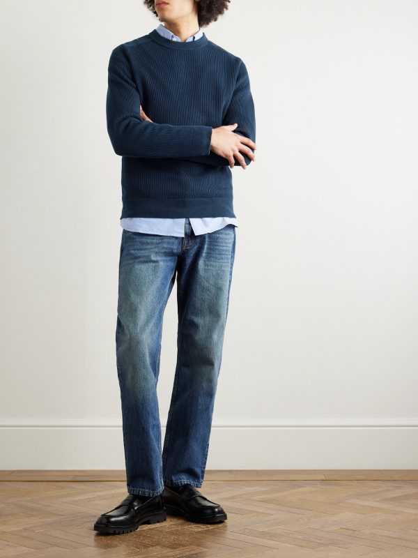 Kevin 6600 Ribbed Organic Cotton Sweater - OU
