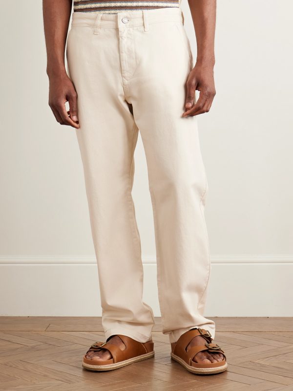 Aden 1923 Straight-Leg Organic Cotton-Blend Twill Chinos - FR Aden 1923 Straight-Leg Organic Cotton-Blend Twill Chinos - FR