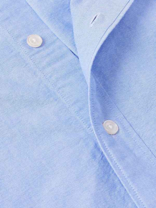 Colby 5910 Button-Down Collar Logo-Embroidered Organic Cotton Shirt - CU Colby 5910 Button-Down Collar Logo-Embroidered Organic Cotton Shirt - CU