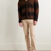 Tony 1923 Slim-Fit Garment-Dyed Organic Cotton-Blend Twill Trousers - OU