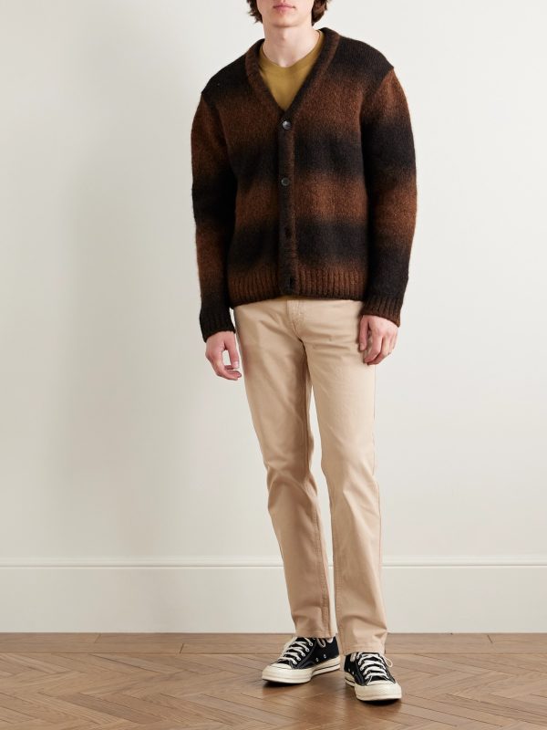 Tony 1923 Slim-Fit Garment-Dyed Organic Cotton-Blend Twill Trousers - OU