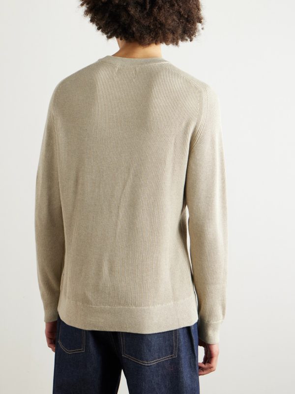 Kevin 6600 Ribbed Organic Cotton Sweater - BK Kevin 6600 Ribbed Organic Cotton Sweater - BK