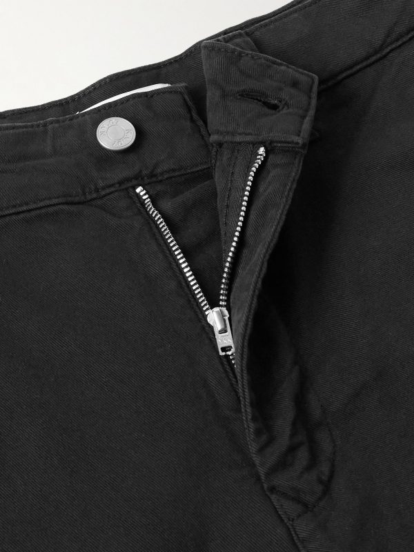 Aden 1923 Straight-Leg Organic Cotton-Blend Twill Chinos - E1