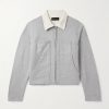 Utility Heavyweight Structured-Fleece Cotton-Jersey Zip-Up Jacket