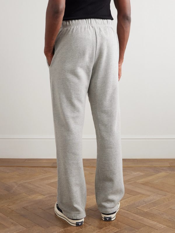Heavyweight Structured-Fleece Cotton-Jersey Sweatpants - BK Heavyweight Structured-Fleece Cotton-Jersey Sweatpants - BK