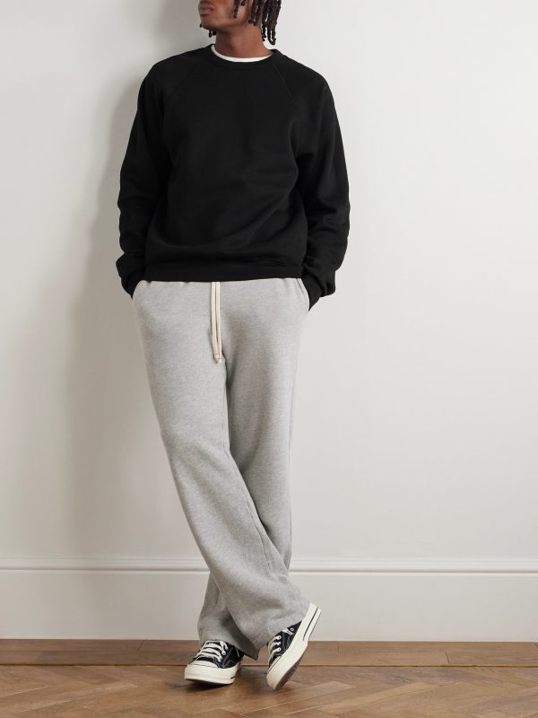 Heavyweight Structured-Fleece Cotton-Jersey Sweatpants - OU Heavyweight Structured-Fleece Cotton-Jersey Sweatpants - OU