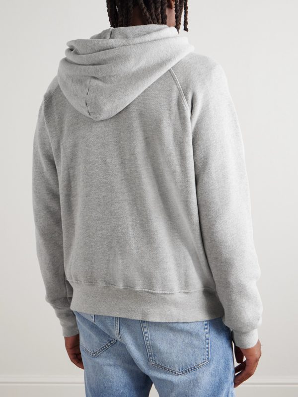 French Terry Cotton-Jersey Raglan Hoodie - BK French Terry Cotton-Jersey Raglan Hoodie - BK