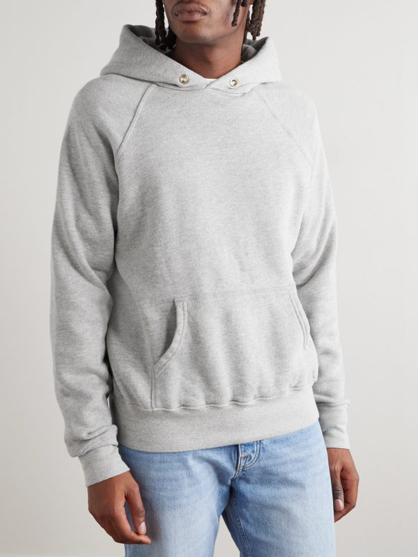 French Terry Cotton-Jersey Raglan Hoodie - FR French Terry Cotton-Jersey Raglan Hoodie - FR