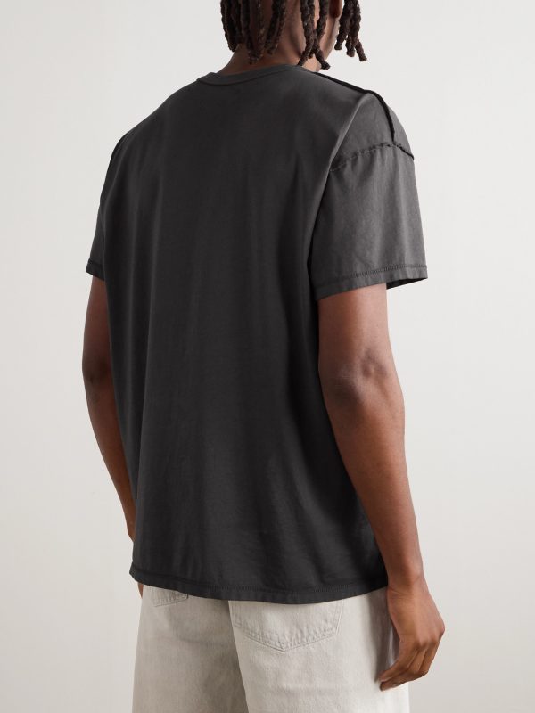 Inside Out Lightweight Combed Cotton-Jersey T-Shirt - BK Inside Out Lightweight Combed Cotton-Jersey T-Shirt - BK
