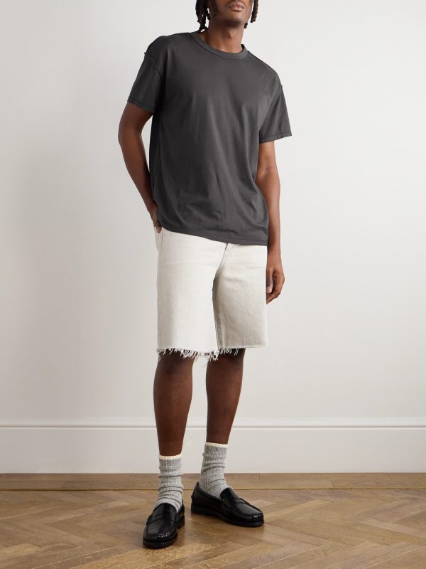 Inside Out Lightweight Combed Cotton-Jersey T-Shirt - OU Inside Out Lightweight Combed Cotton-Jersey T-Shirt - OU