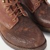 Virgil Distressed Leather Lace-Up Boots - CU