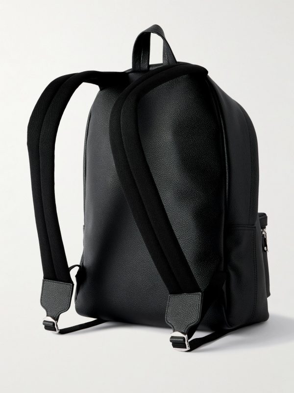 Full-Grain Leather Backpack - BK Full-Grain Leather Backpack - BK
