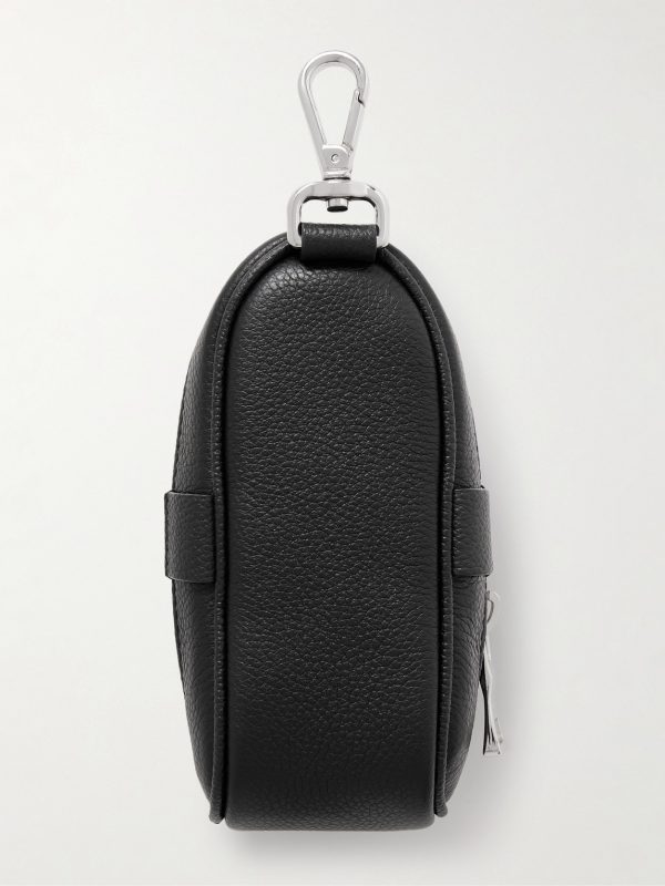 Full-Grain Leather Golf Ball and Tee Holder - BK
