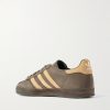 Gazelle Indoor Suede-Trimmed Leather Sneakers - BK