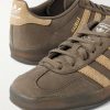 Gazelle Indoor Suede-Trimmed Leather Sneakers - CU