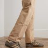 Gazelle Indoor Suede-Trimmed Leather Sneakers - OU