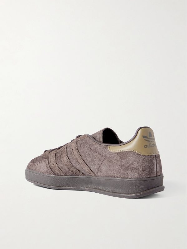 Gazelle Indoor Suede-Trimmed Leather Sneakers - BK Gazelle Indoor Suede-Trimmed Leather Sneakers - BK