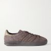 Gazelle Indoor Suede-Trimmed Leather Sneakers Gazelle Indoor Suede-Trimmed Leather Sneakers