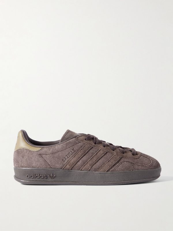 Gazelle Indoor Suede-Trimmed Leather Sneakers Gazelle Indoor Suede-Trimmed Leather Sneakers
