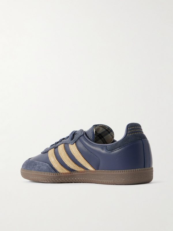 Samba OG Suede-Trimmed Leather Sneakers - BK Samba OG Suede-Trimmed Leather Sneakers - BK